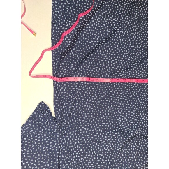 J.Crew Secret Wash Men’s Navy Blue Organic Cotton Poplin Shirt With Floral Print - Picture 9 of 9